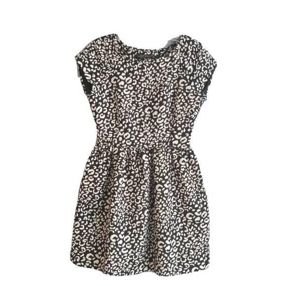 Zara Dresses & Skirts - ZARA WOMEN'S DRESS MINI A LINE SIZE SMALL ANIMAL PRINT SIDE ZIP CLOSURE